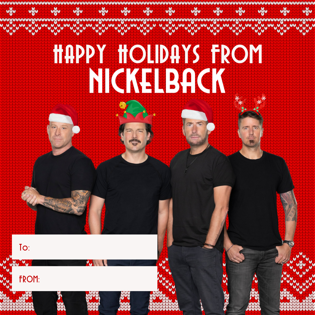 Nickelback Holiday Greeting Card