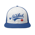 Script Maple Leaf Blue & White Hat