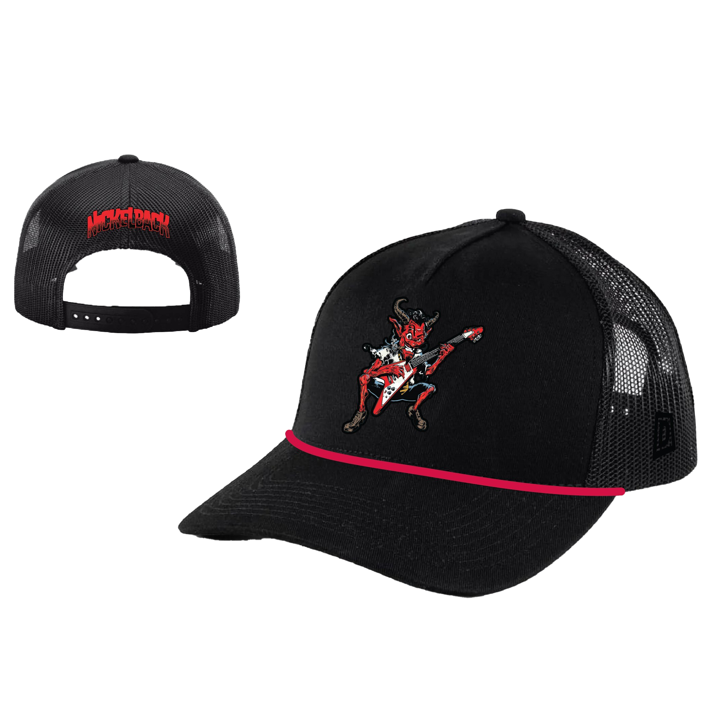 Devil Went Down Black Trucker Hat