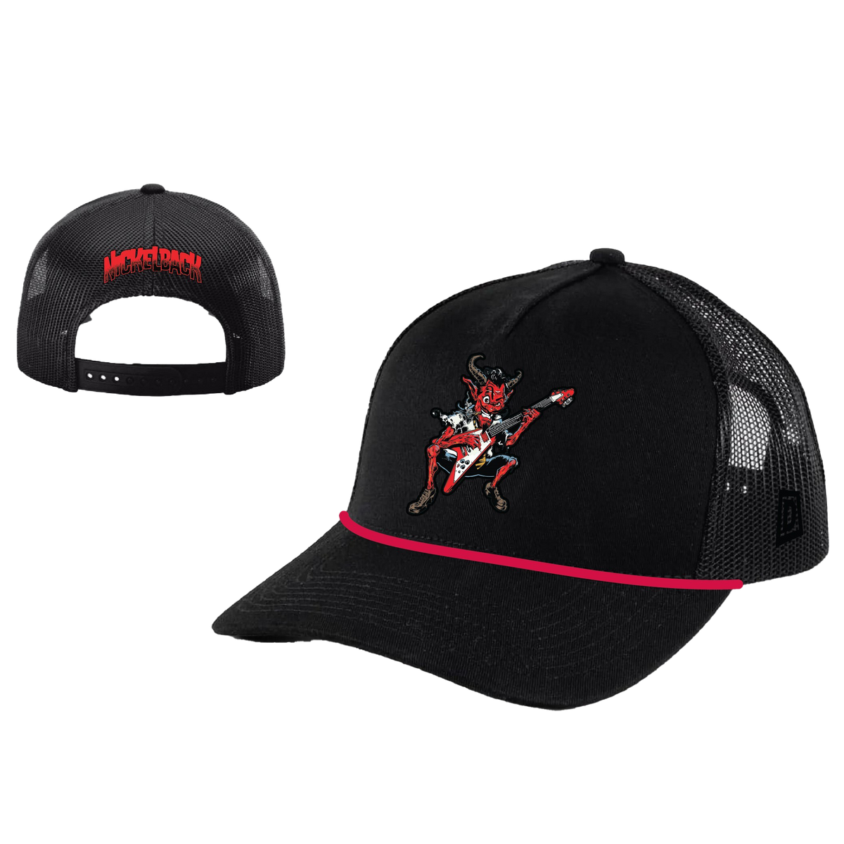 Devil Went Down Black Trucker Hat
