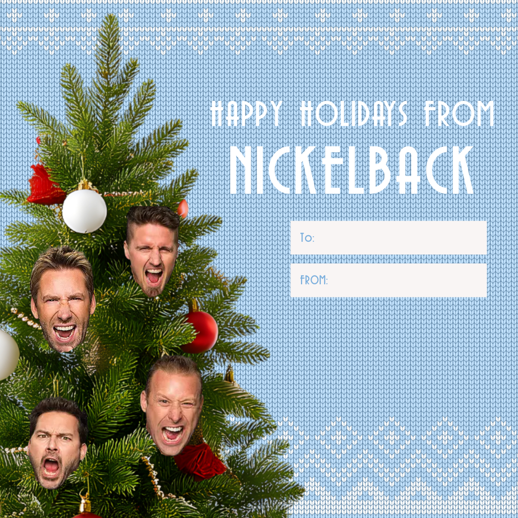 Nickelback Holiday Card