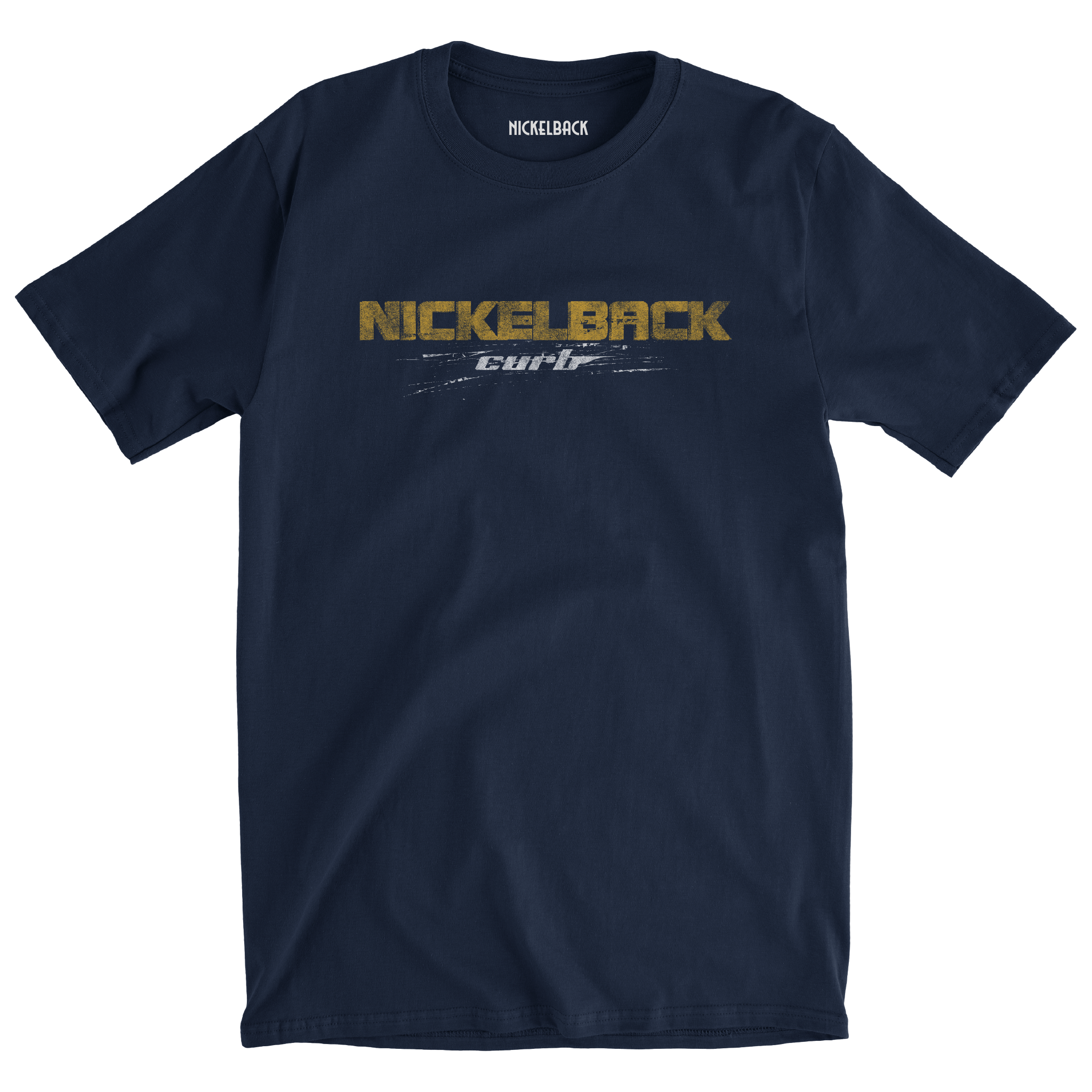 Curb Logo Navy Tee - Nickelback Official