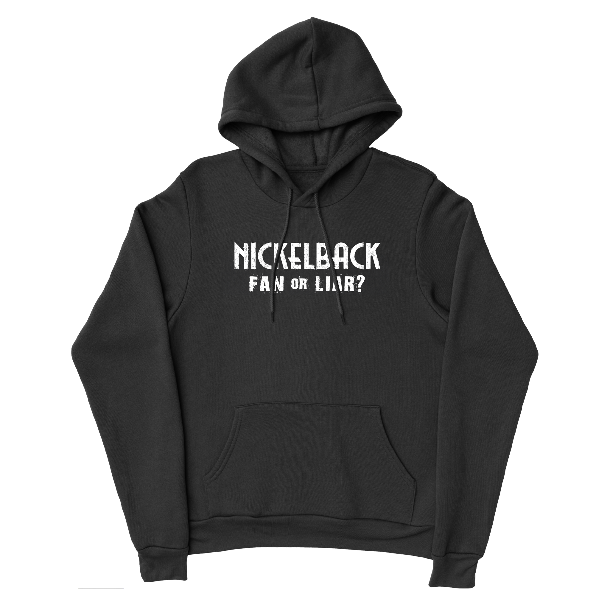 Fan or Liar Black Pullover Hoodie