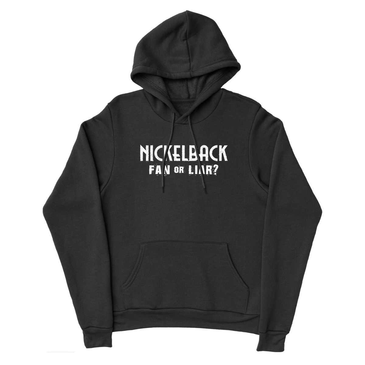 Fan or Liar Black Pullover Hoodie