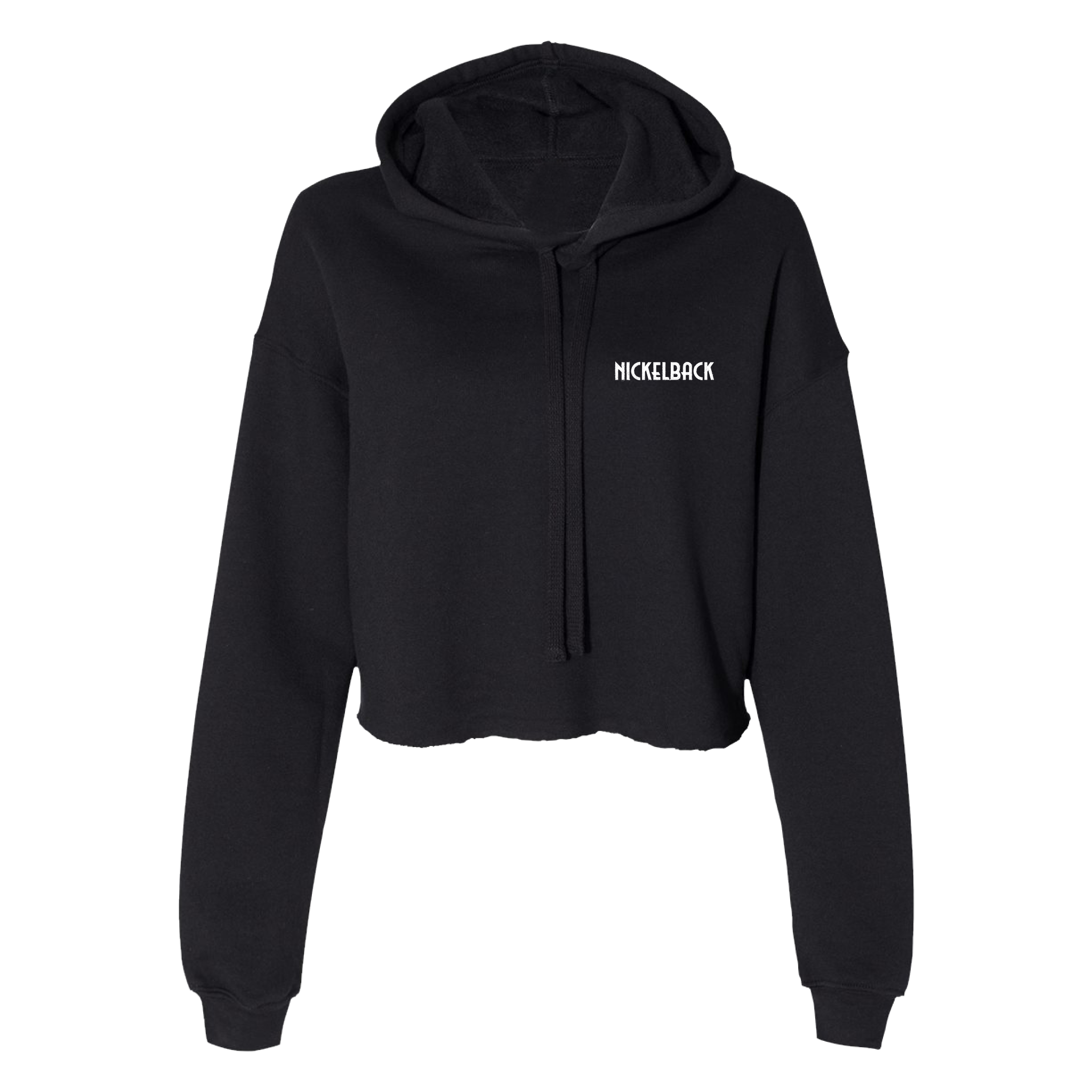 Fan or Liar Black Crop Hoodie