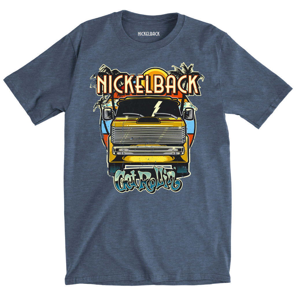 Nickelback 2023 Tour Heather Denim Tee