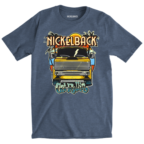 Nickelback 2023 Tour Heather Denim Tee