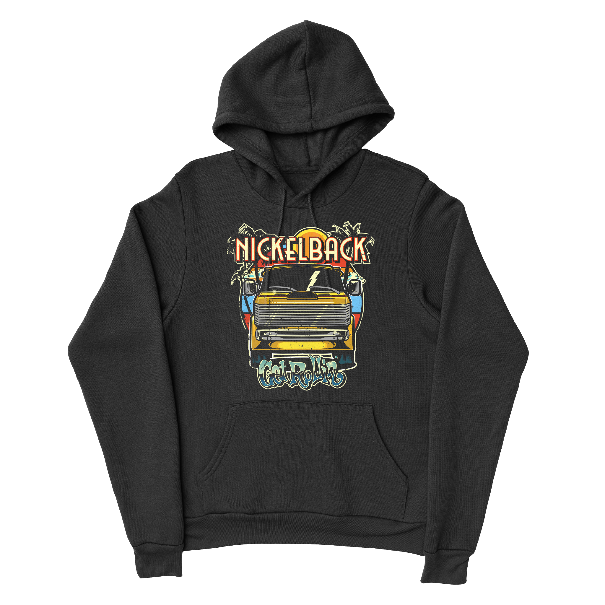 Nickelback 2024 European Tour Black Hoodie
