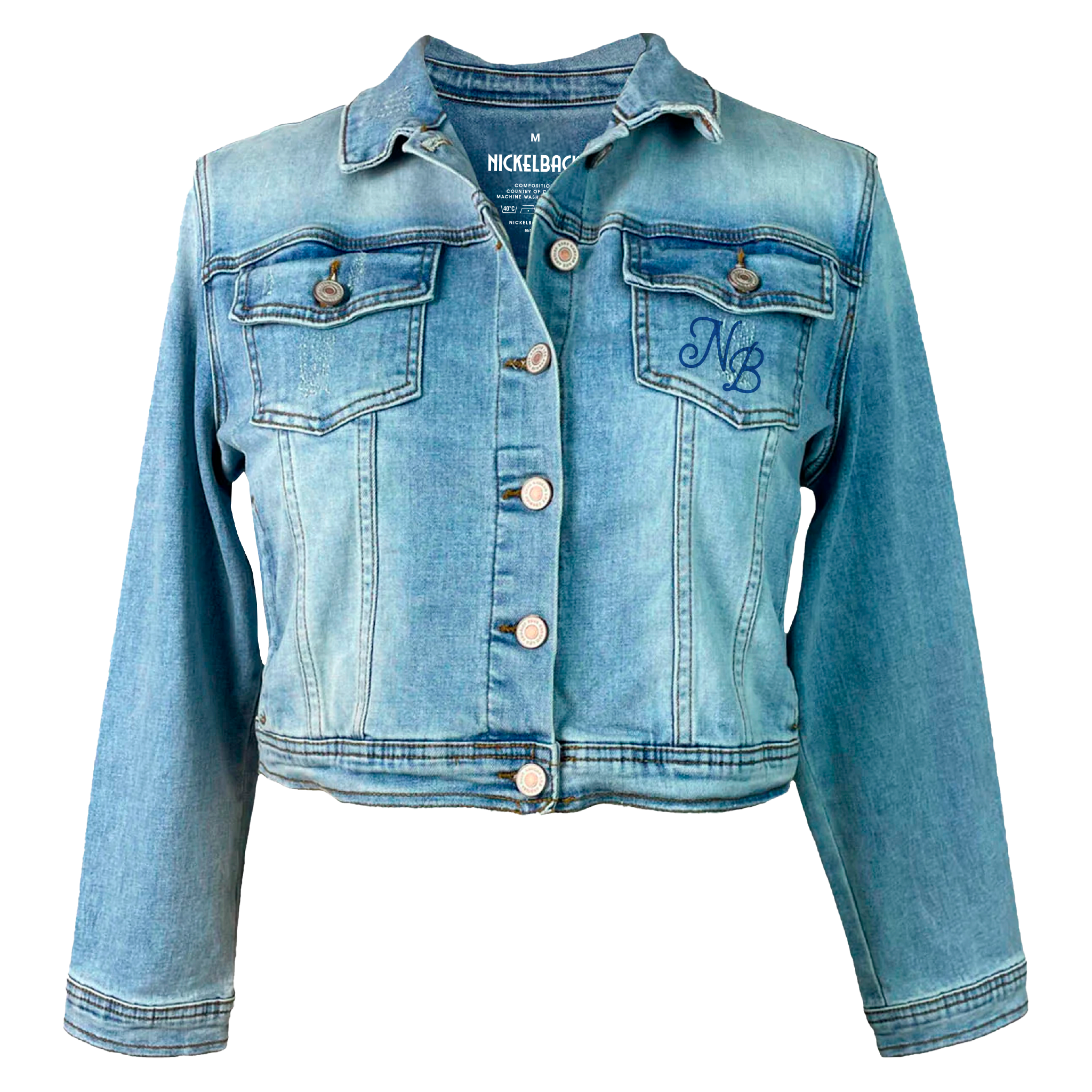 Get Rollin' Crop Denim Jacket