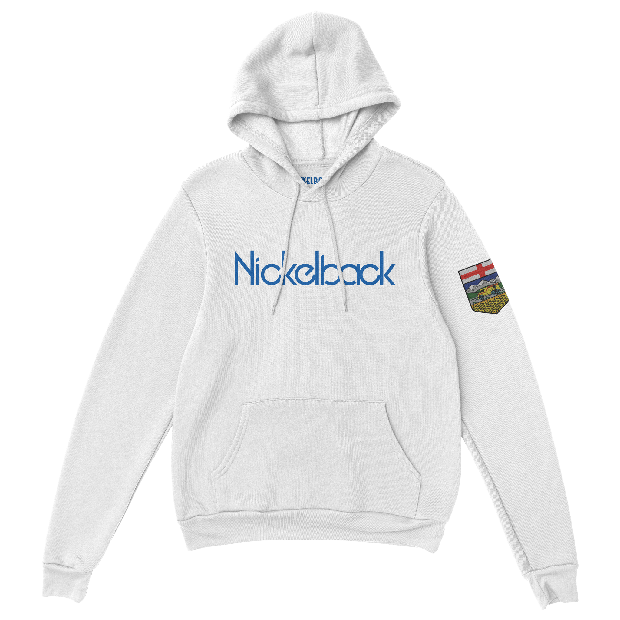 Alberta Van White Pullover Hoodie Nickelback Official