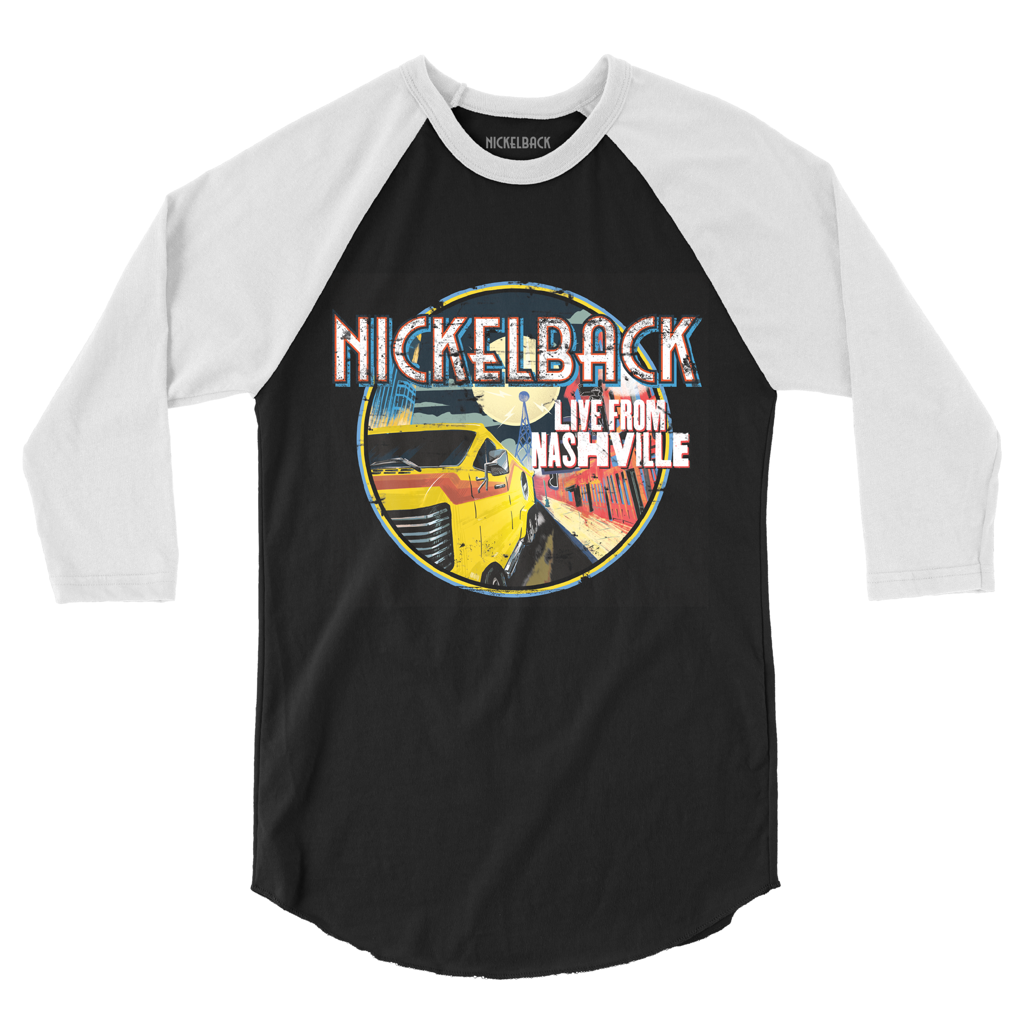 Live From Nashville B&W Raglan