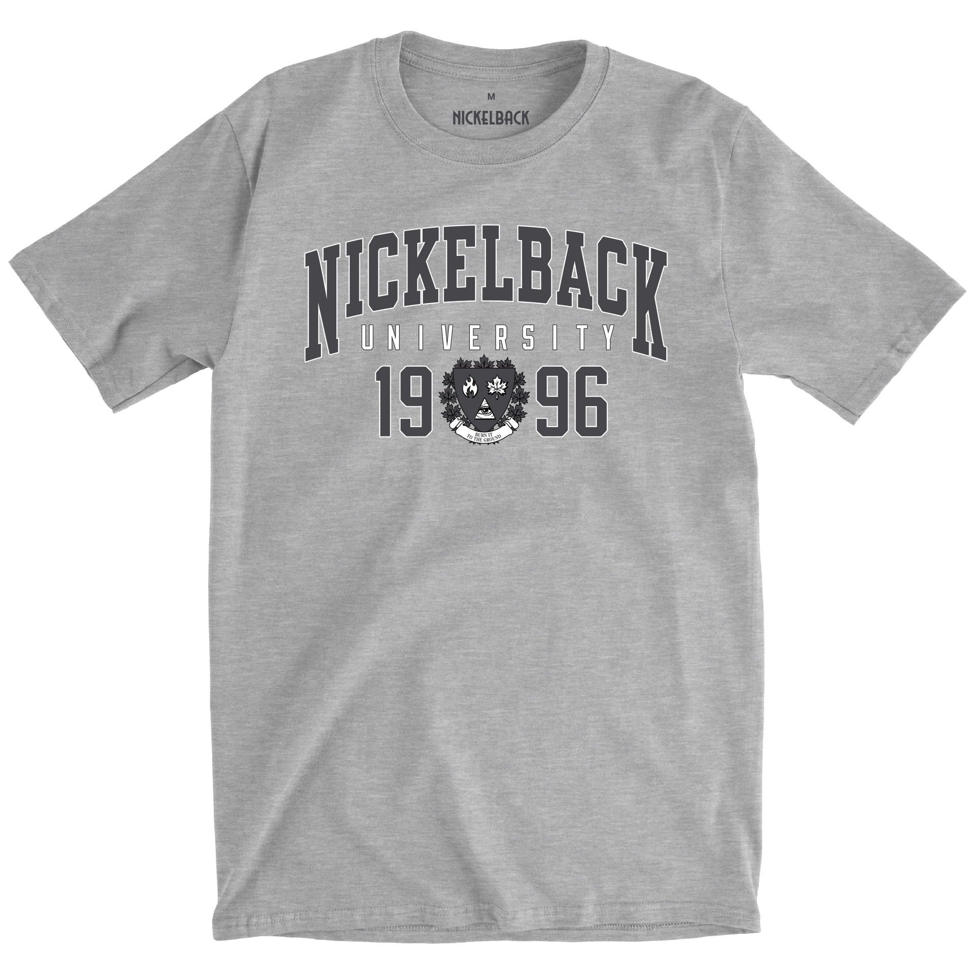 Nickelback University Heather Grey Tee – Nickelback Official