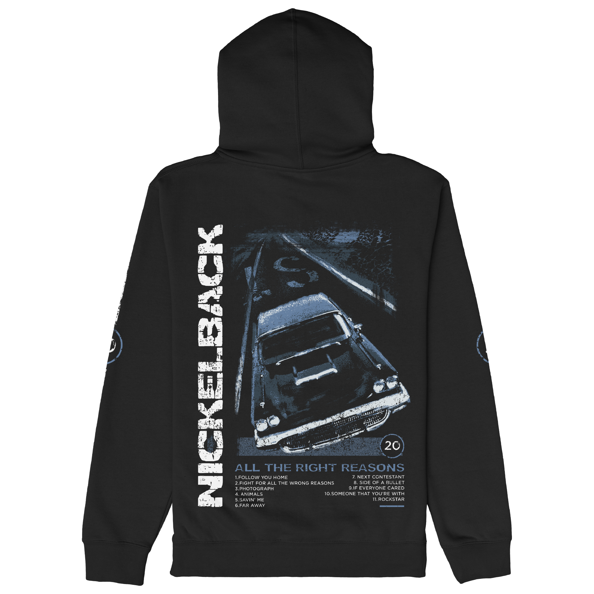 ATRR 20th Anniversary Stripes Black Hoodie