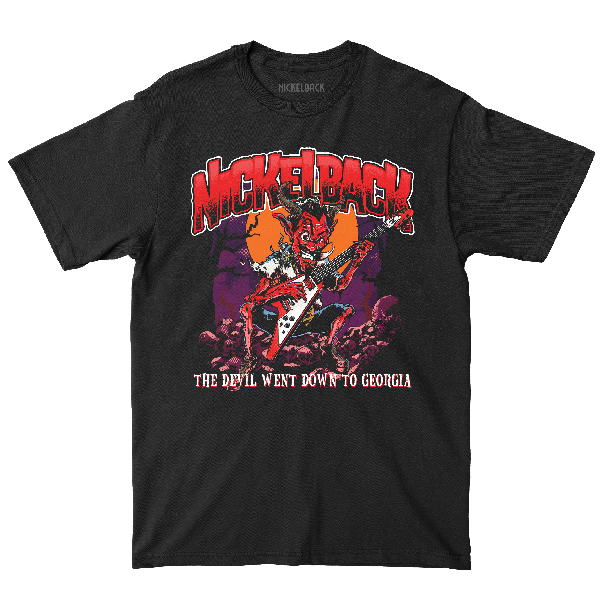 Devil Went Down Black Tee - Nickelback Official