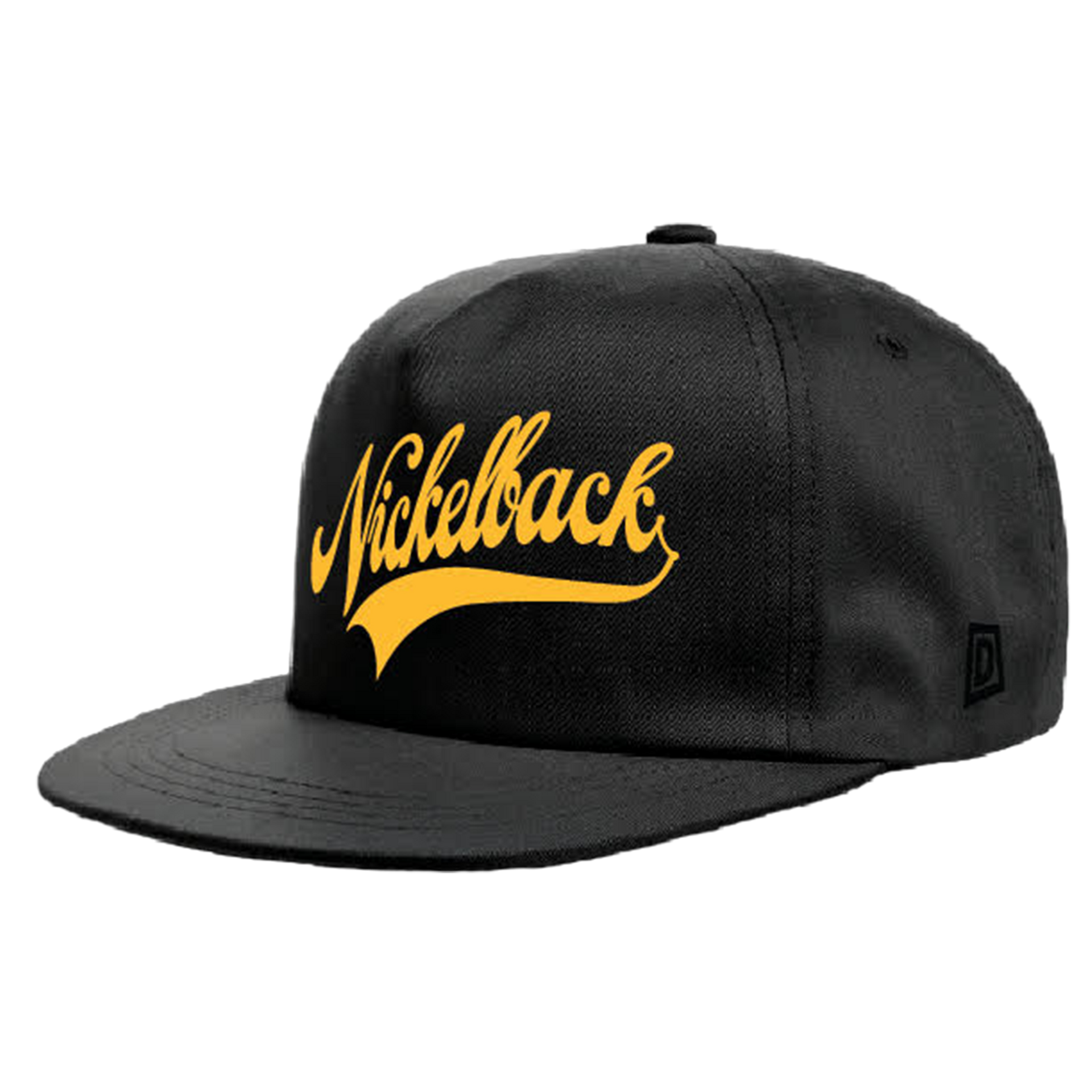 Dome Swash Yellow Logo Black Hat – Nickelback Official