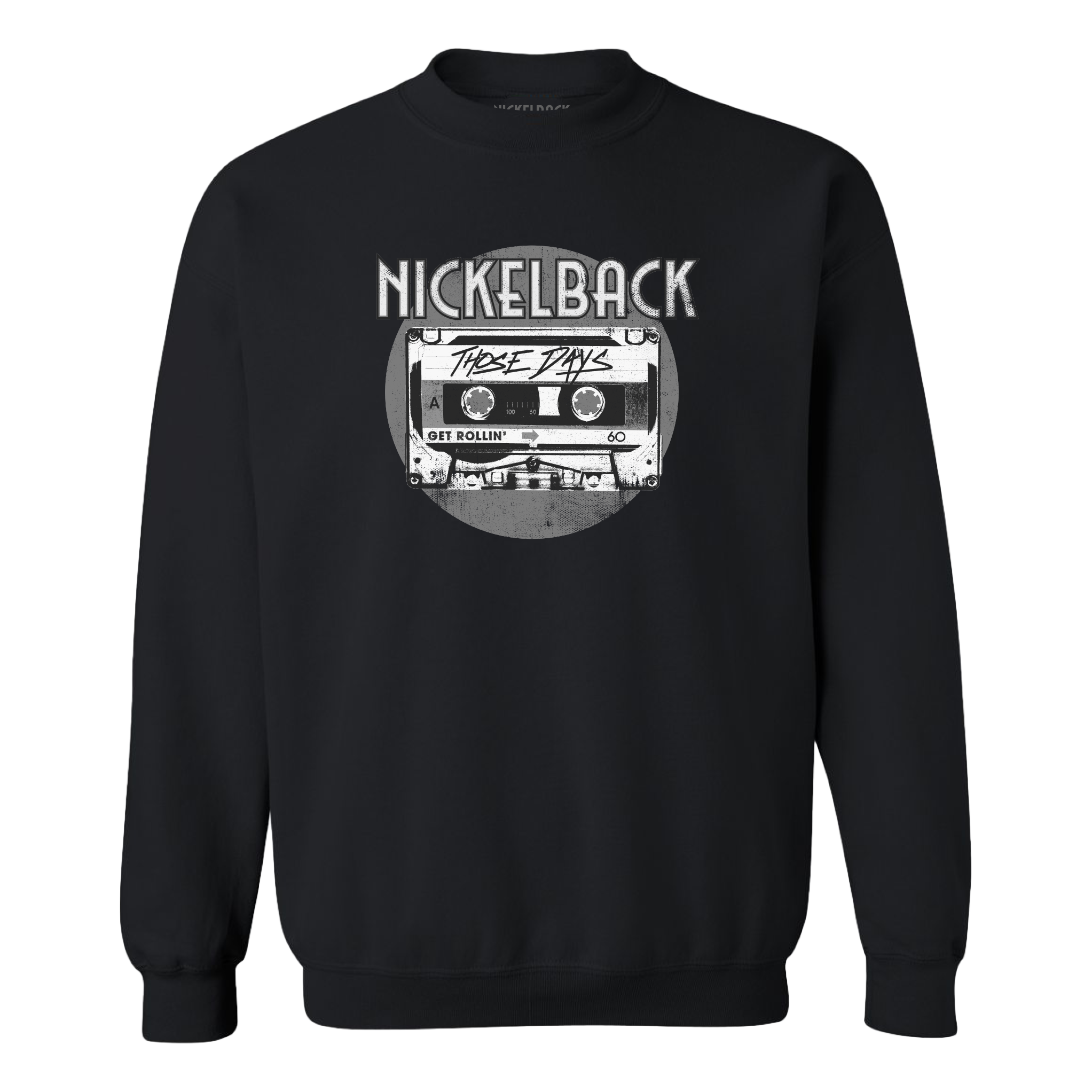 Those Days Black Crewneck Sweatshirt